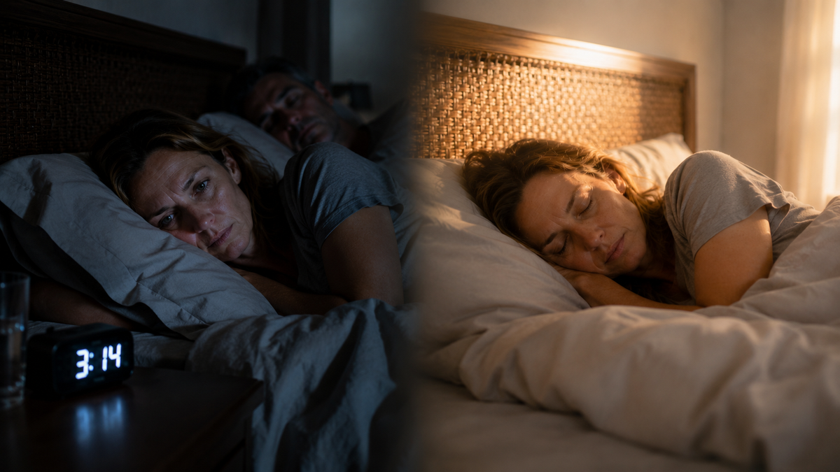 Before and after — awake vs. asleep